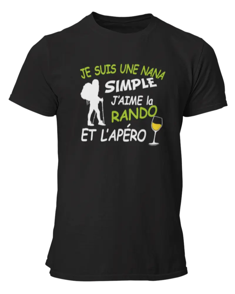 Maillot Vélo Femme 'Je Suis Une Nana Simple - Vélo Et Apéro' - T-Shirt Cycliste Humoristique