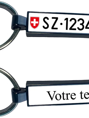 Porte clé plaque Suisse - Lafourgoneta