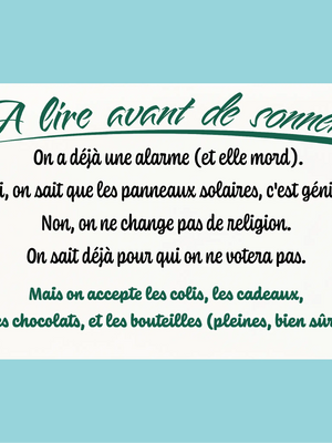 Plaque humoristique: A lire avant de sonner - Lafourgoneta