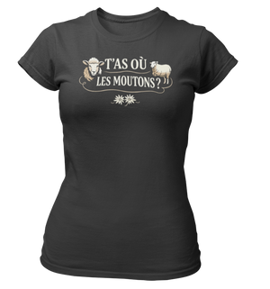 T-shirt T'as où les moutons