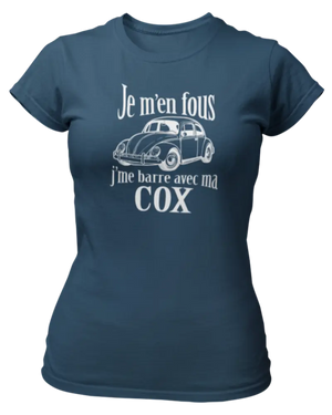 T-shirt Je m'en fous j'me barre avec ma cox - Lafourgoneta
