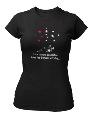 T-shirt La chance de naître sous les bonnes étoiles - Lafourgoneta