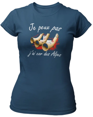 T-shirt Je peux pas j'ai cor des Alpes - Lafourgoneta