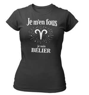T-Shirt Signe Astrologique Bélier – Je m’en fous je suis Bélier