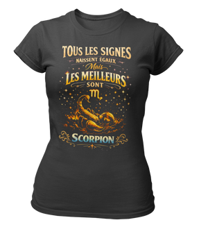 T-Shirt Signe Astrologique Scorpion – Les Meilleurs sont Scorpion
