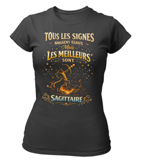 T-Shirt Signe Astrologique Sagittaire – Les Meilleurs sont Sagittaire