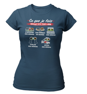 T-shirt Ce que je fais pendant mon temps libre Vache race d'Hérens