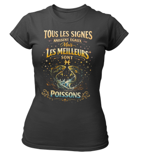 T-Shirt Signe Astrologique Poissons – Les Meilleurs sont Poissons