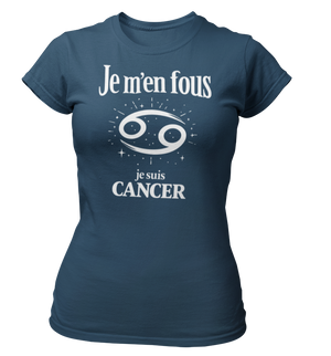 T-Shirt Signe Astrologique Cancer – Je m’en fous je suis Cancer