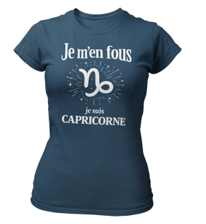 T-Shirt Signe Astrologique Capricorne – Je m’en fous je suis Capricorne