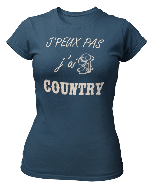 T-shirt j'peux pas j'ai country