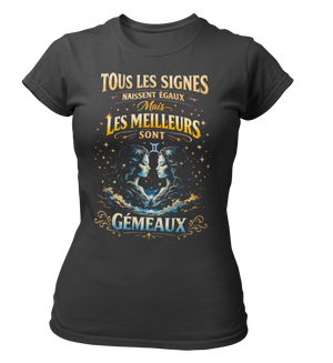 T-Shirt Signe Astrologique Gémeaux – Les Meilleurs sont Gémeaux