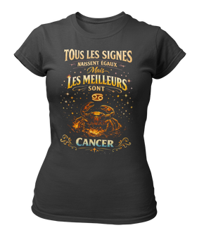 T-Shirt Signe Astrologique Cancer – Les Meilleurs sont Cancer