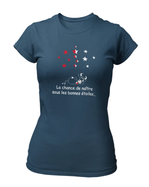 T-shirt La chance de naître sous les bonnes étoiles - Lafourgoneta