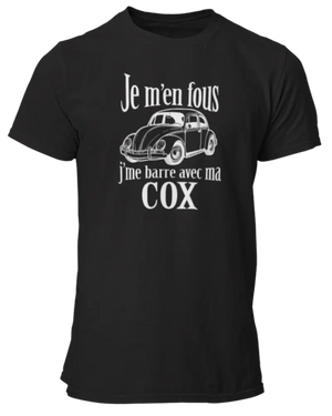 T-shirt Je m'en fous j'me barre avec ma cox - Lafourgoneta