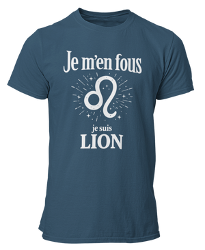 T-Shirt Signe Astrologique Lion – Je m’en fous je suis Lion