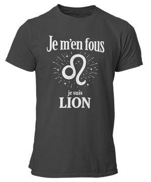 T-Shirt Signe Astrologique Lion – Je m’en fous je suis Lion
