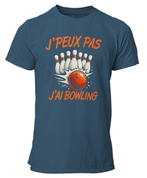 T-shirt Je peux pas j'ai bowling