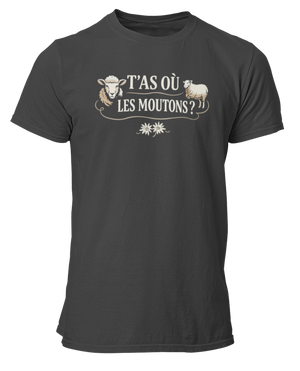 T-shirt T'as où les moutons