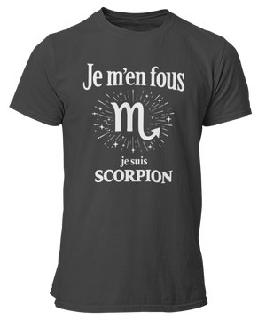 T-Shirt Signe Astrologique Scorpion – Je m’en fous je suis Scorpion