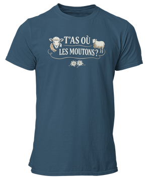 T-shirt T'as où les moutons