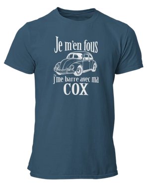 T-shirt Je m'en fous j'me barre avec ma cox - Lafourgoneta