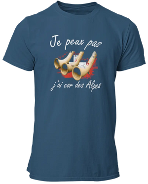 T-shirt Je peux pas j'ai cor des Alpes - Lafourgoneta