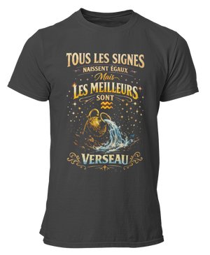 T-Shirt Signe Astrologique Verseau – Les Meilleurs sont Verseau