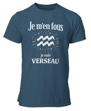 T-Shirt Signe Astrologique Verseau – Je m’en fous je suis Verseau