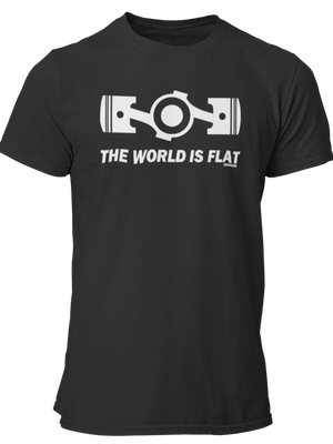 T-shirts the world is flat - Lafourgoneta