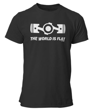T-shirts the world is flat - Lafourgoneta