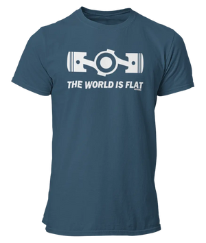 T-shirts the world is flat - Lafourgoneta