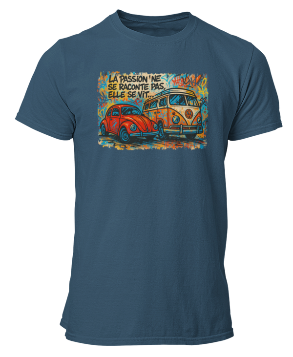 T-shirts VW la passion ne se raconte pas elle se vit