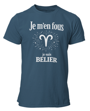 T-Shirt Signe Astrologique Bélier – Je m’en fous je suis Bélier