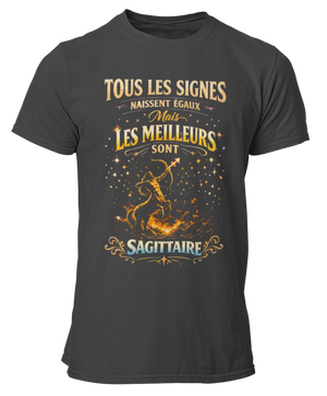 T-Shirt Signe Astrologique Sagittaire – Les Meilleurs sont Sagittaire