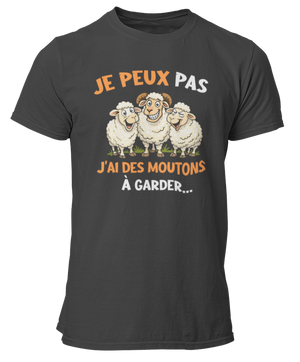 T-shirt je peux pas j'ai des moutons à garder