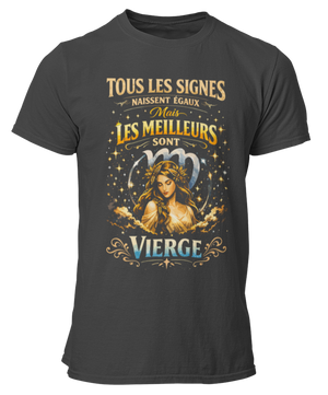 T-Shirt Signe Astrologique Vierge – Les Meilleurs sont Vierge