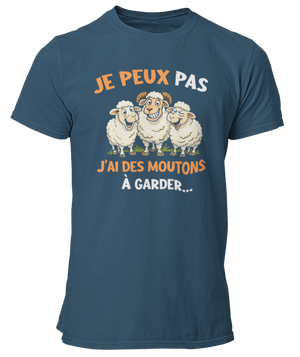 T-shirt je peux pas j'ai des moutons à garder