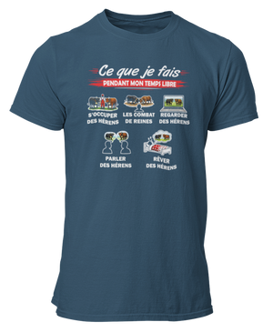 T-shirt Ce que je fais pendant mon temps libre Vache race d'Hérens