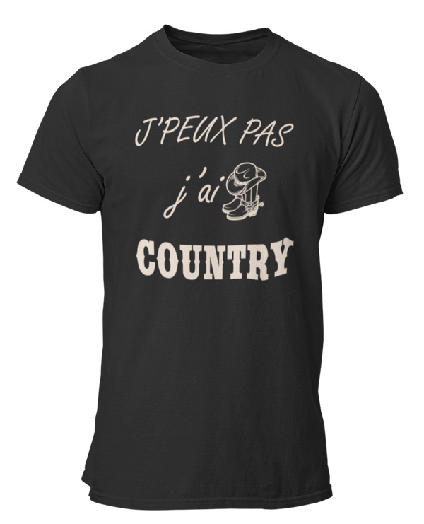 T-shirt j'peux pas j'ai country