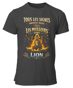 T-Shirt Signe Astrologique Lion – Les Meilleurs sont Lion