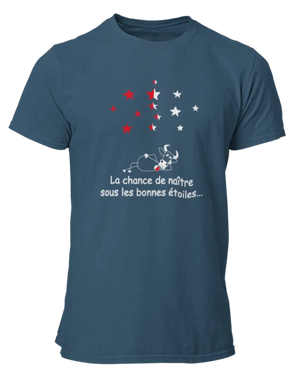 T-shirt La chance de naître sous les bonnes étoiles - Lafourgoneta