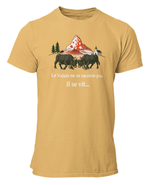 T-shirt le Valais ne se raconte pas il se vit - Lafourgoneta