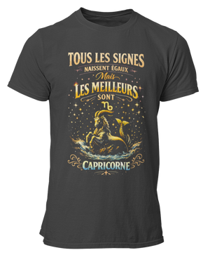 T-Shirt Signe Astrologique Capricorne – Les Meilleurs sont Capricorne