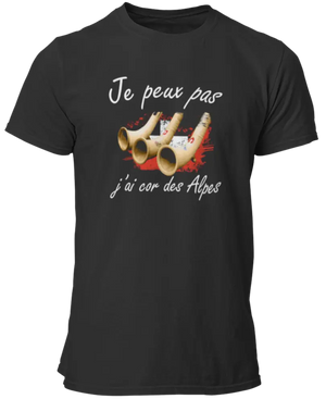 T-shirt Je peux pas j'ai cor des Alpes - Lafourgoneta