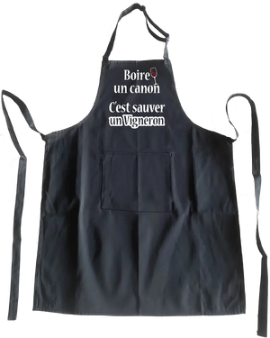 Tablier Boire un canon c'est sauver un vigneron - Lafourgoneta
