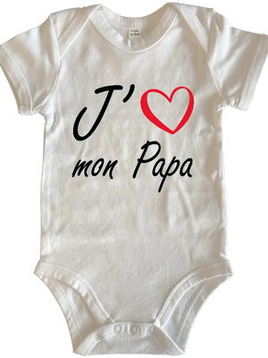 Body J'aime mon papa - Lafourgoneta