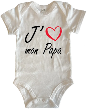 Body J'aime mon papa - Lafourgoneta