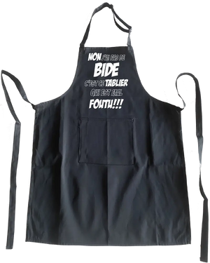 Tablier Non j'ai pas de bide c'est ce tablier qui est mal foutu - Lafourgoneta