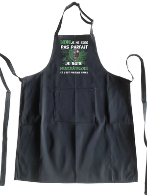 Tablier Non je ne suis pas parfait je suis Neuchâtelois et c'est presque pareil - Lafourgoneta